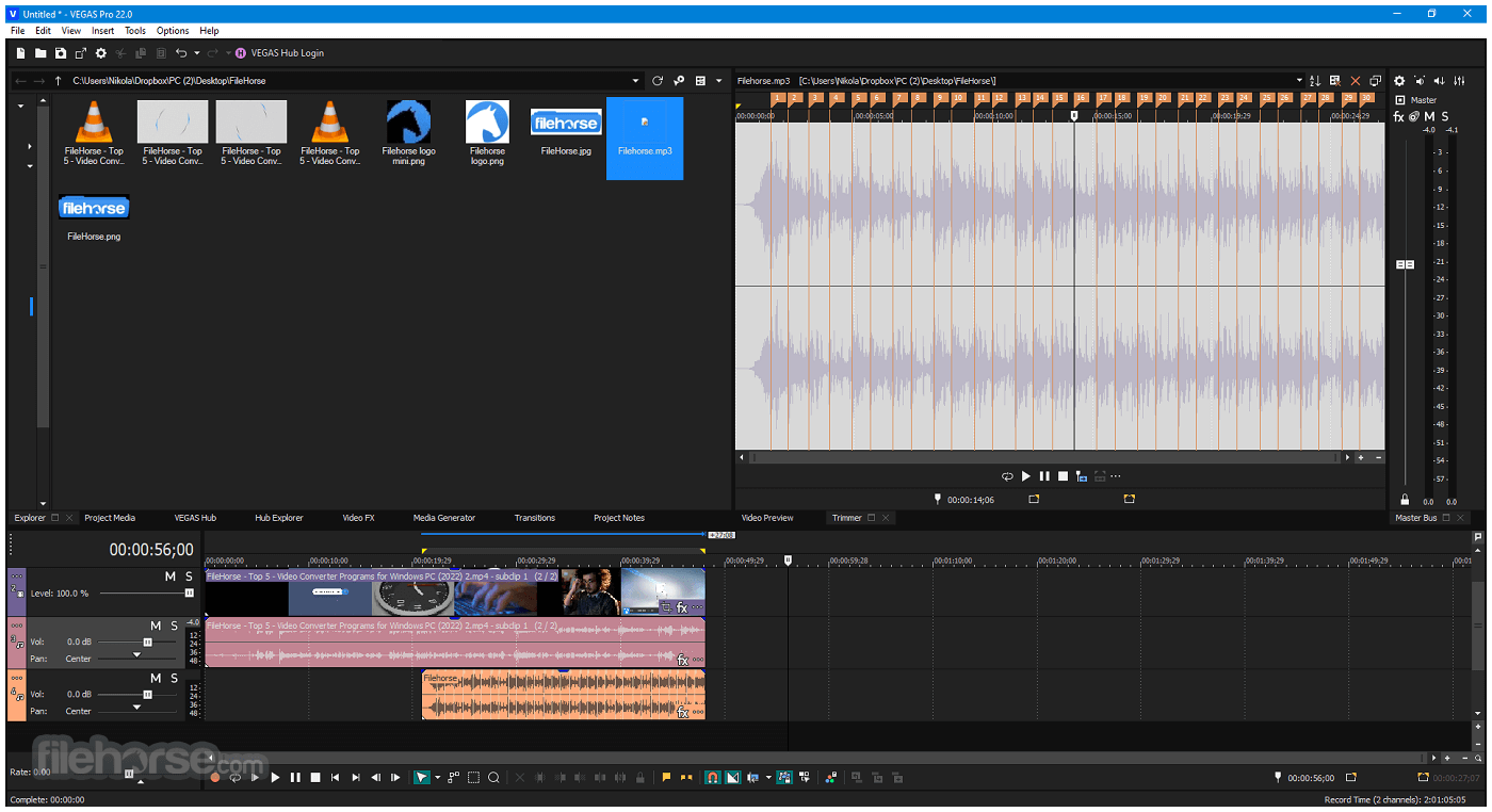 VEGAS Pro Suite 畫面截圖 4
