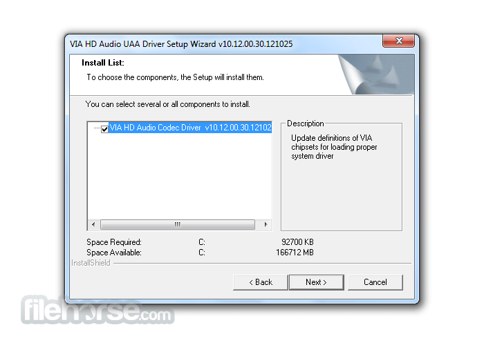 VIA HD Audio Driver 畫面截圖 2