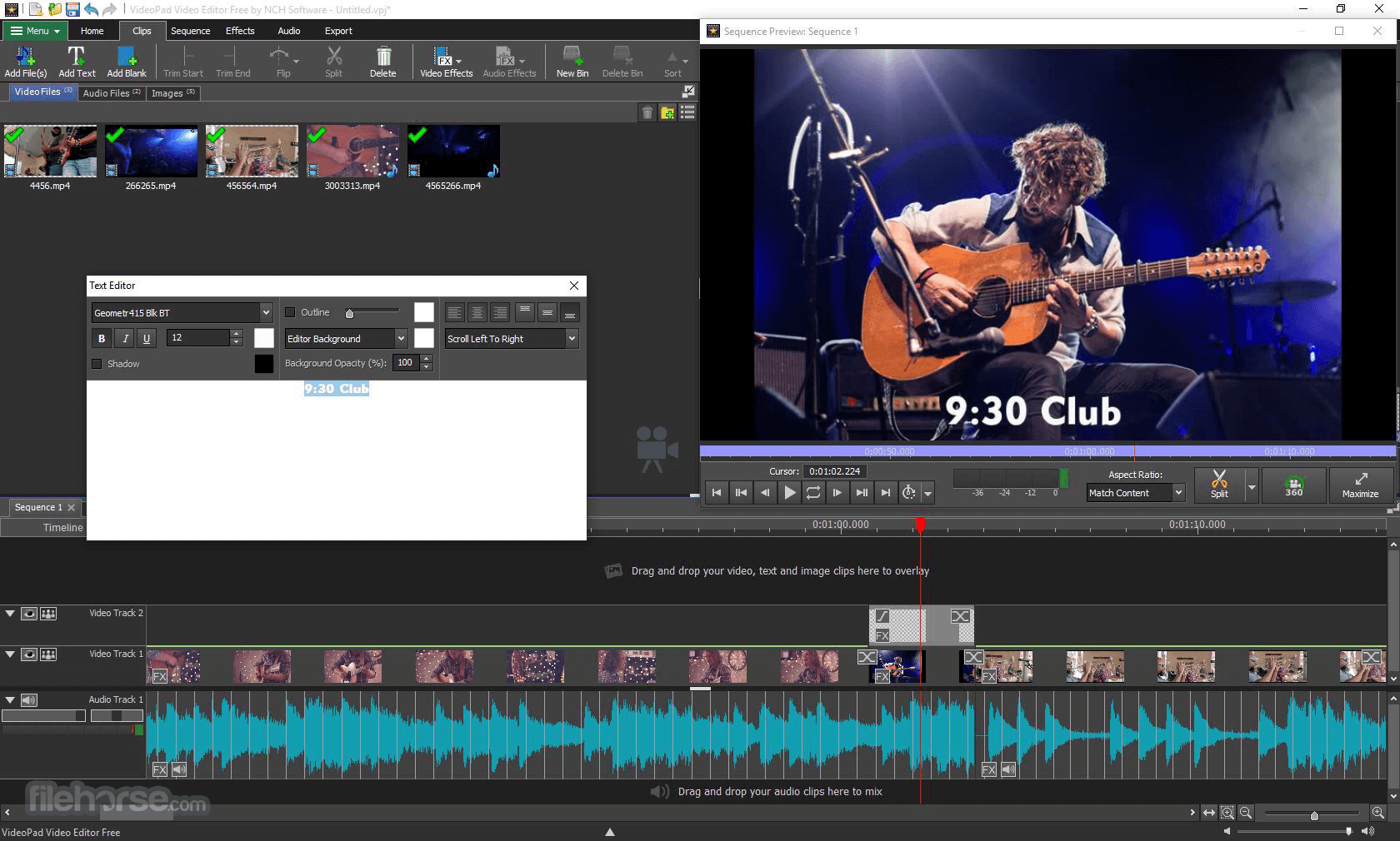 VideoPad Video Editor 畫面截圖 2