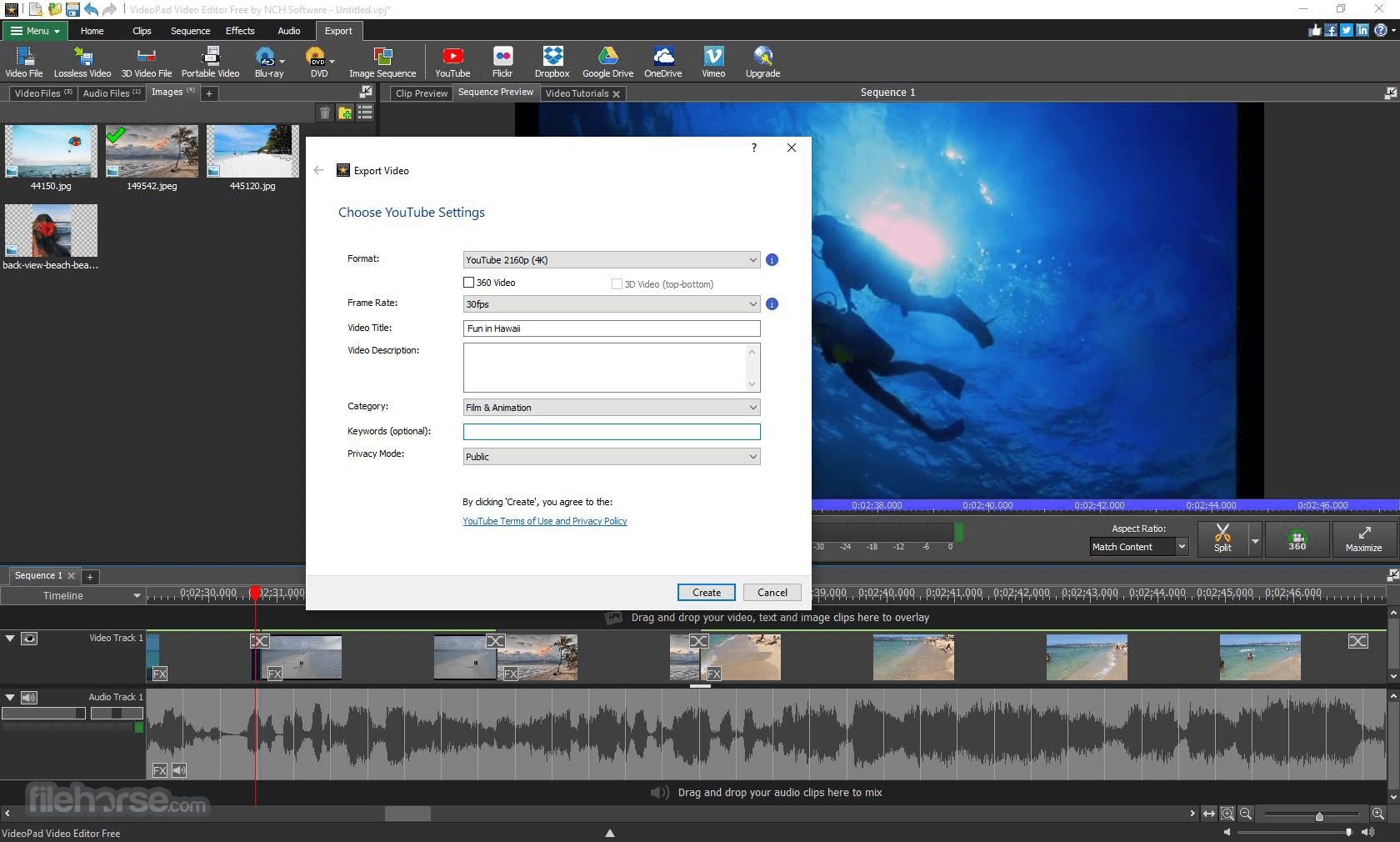 VideoPad Video Editor 畫面截圖 5