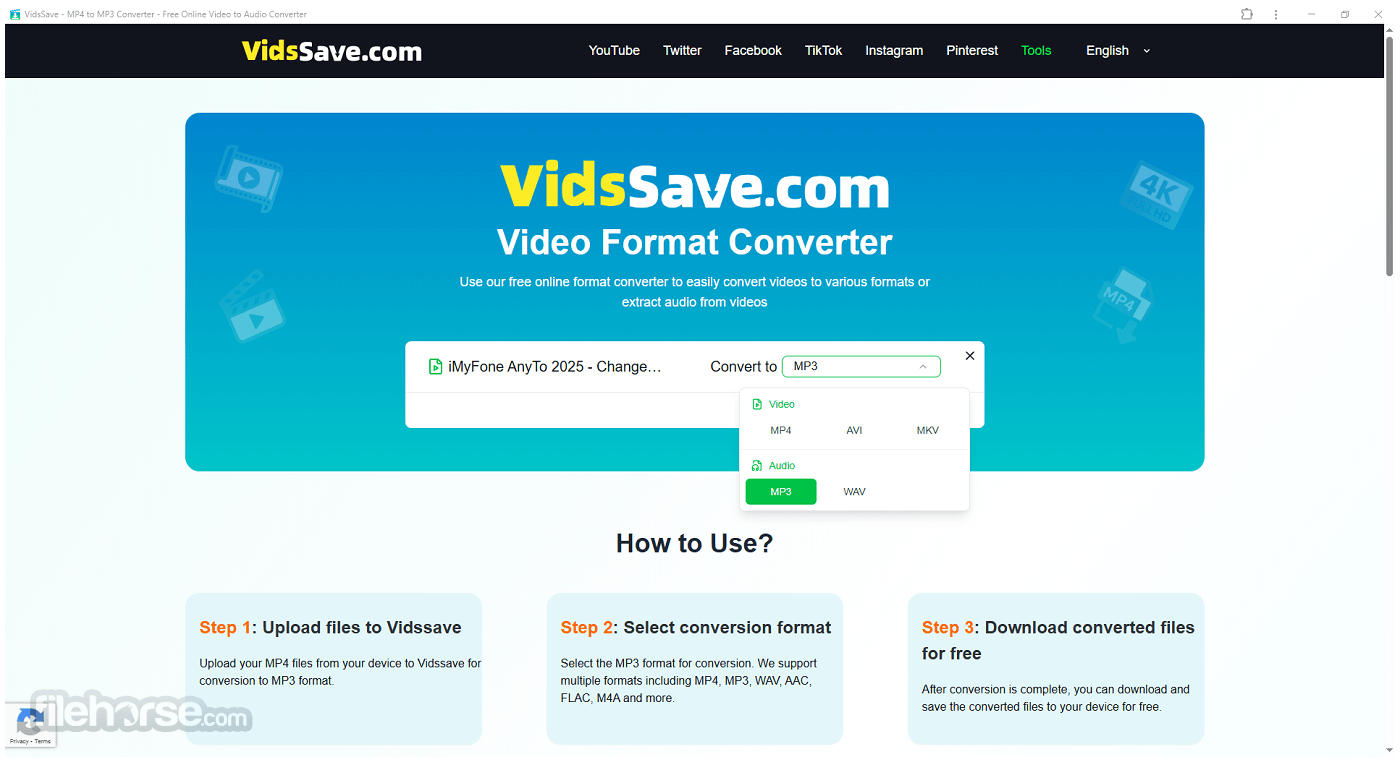 VidsSave.com - Online Video Downloader 畫面截圖 5