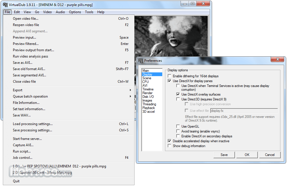 VirtualDub 1.10.4 (64-bit) 畫面截圖 5
