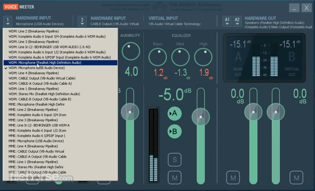 VoiceMeeter Standard 畫面截圖 2