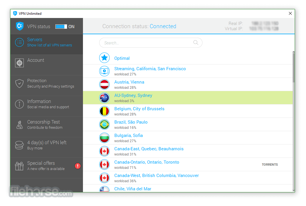 VPN Unlimited 畫面截圖 1