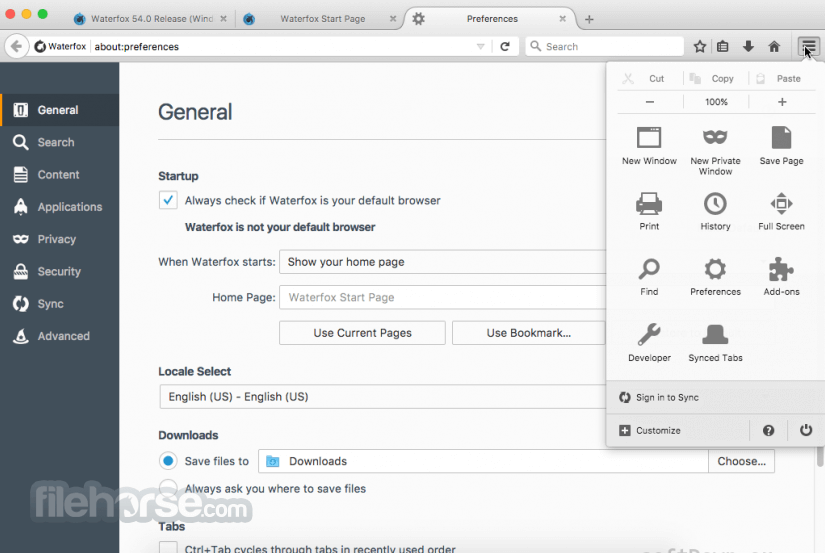 Waterfox G6.6.17 畫面截圖 3