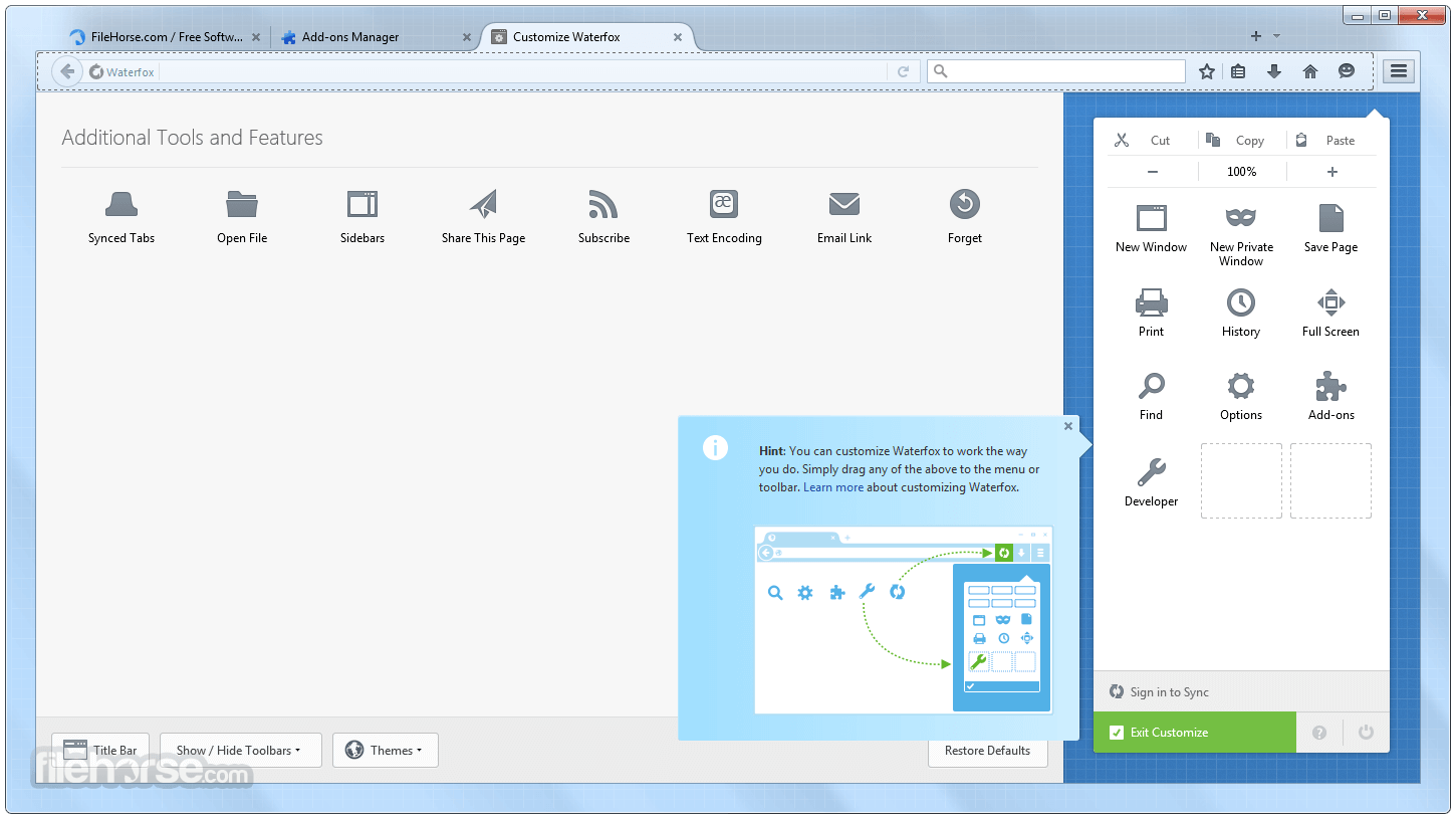 Waterfox G6.6.17 畫面截圖 4
