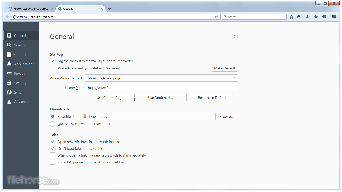 Waterfox G6.6.17 畫面截圖 5
