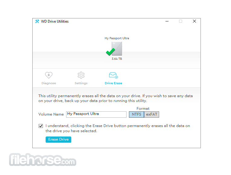 WD Drive Utilities 畫面截圖 3