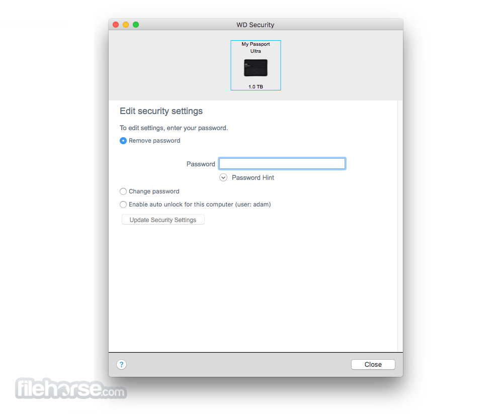 WD Security 畫面截圖 2