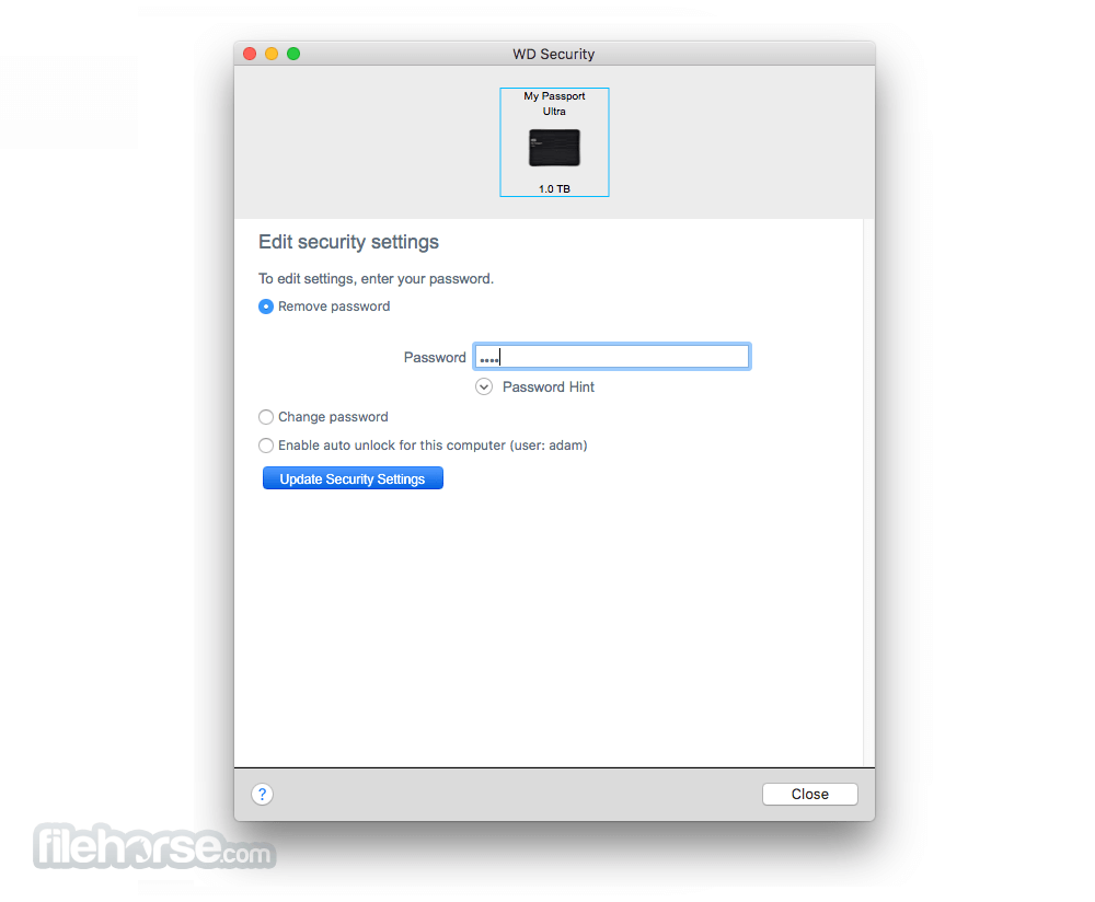 WD Security 畫面截圖 3
