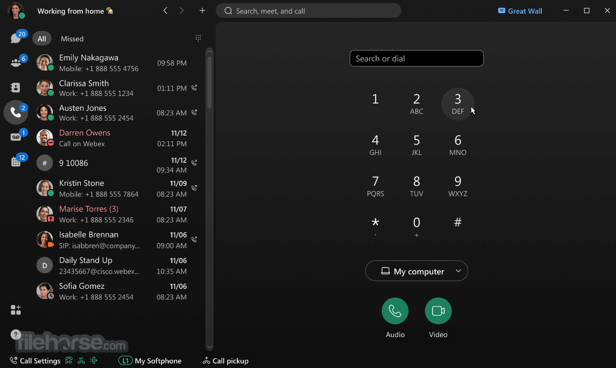 Webex 畫面截圖 1