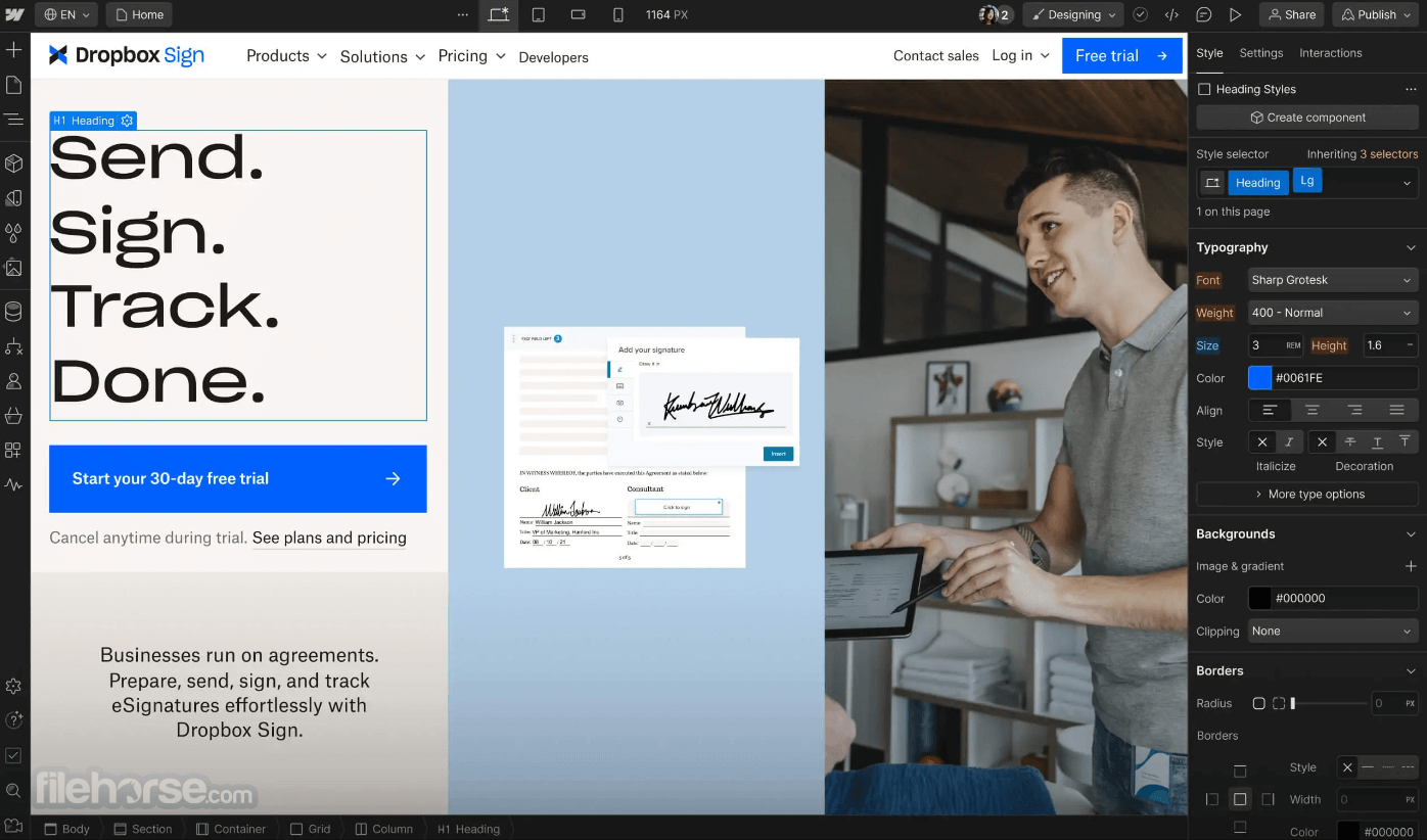 Webflow - Design & Build Websites 畫面截圖 1