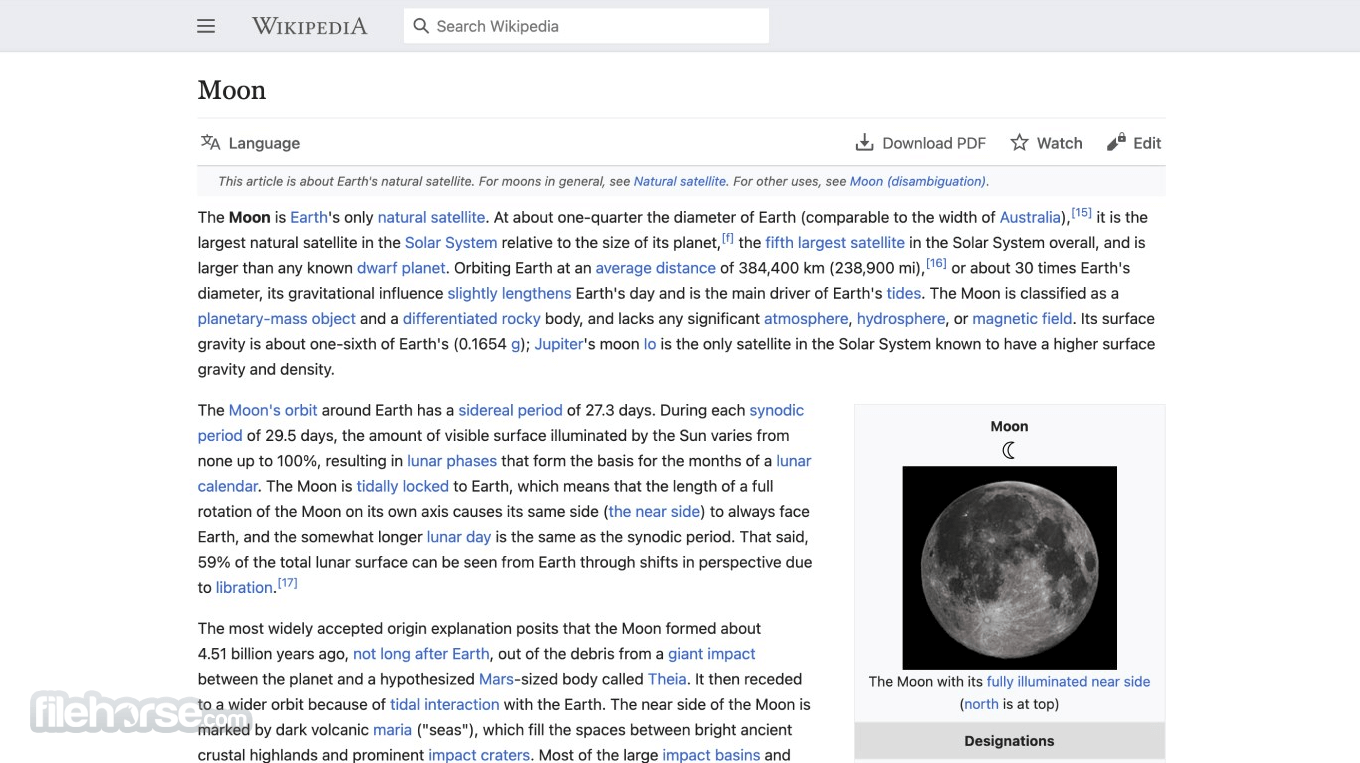 Wikipedia 畫面截圖 1