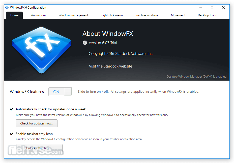WindowFX 畫面截圖 1