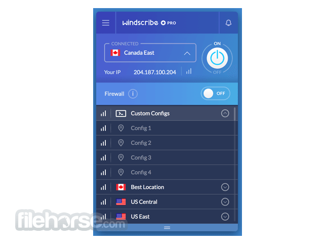 Windscribe 畫面截圖 1