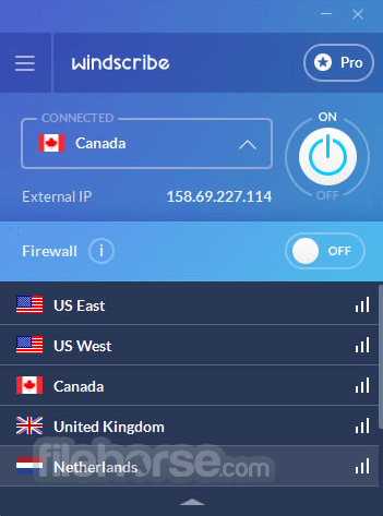 Windscribe 畫面截圖 1