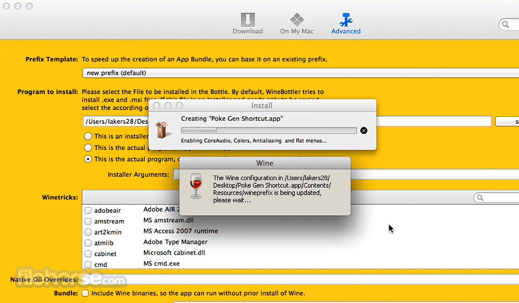 WineBottler 4.0.1.1 Dev 畫面截圖 2