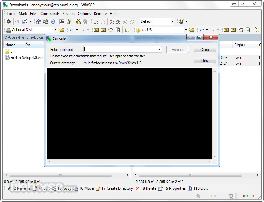WinSCP 畫面截圖 4