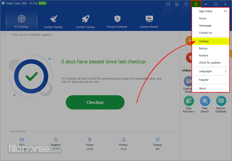 Wise Care 365 Free 畫面截圖 4