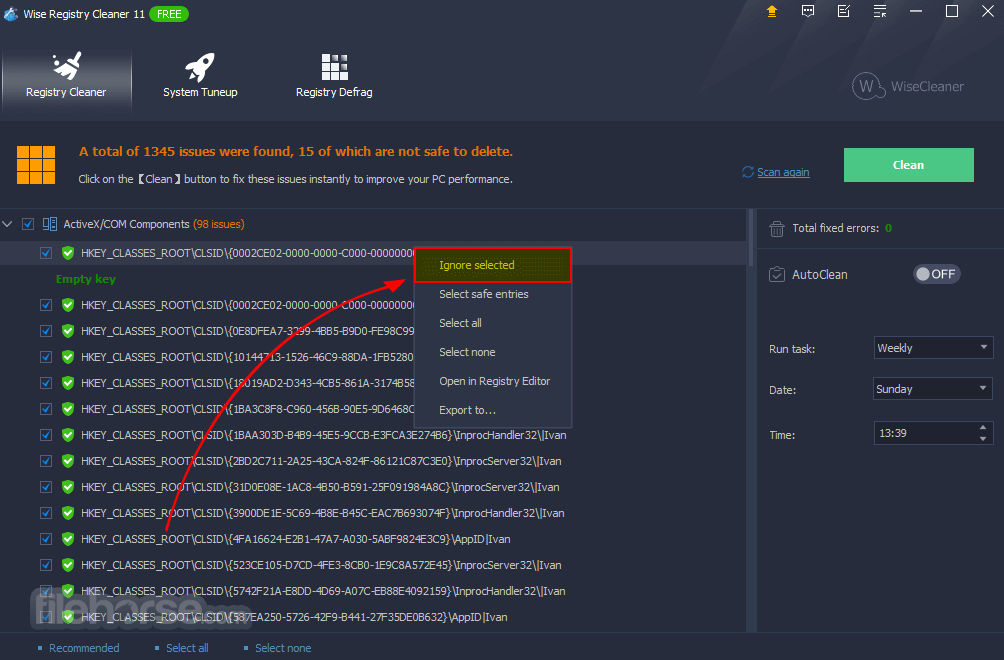 Wise Registry Cleaner 畫面截圖 2