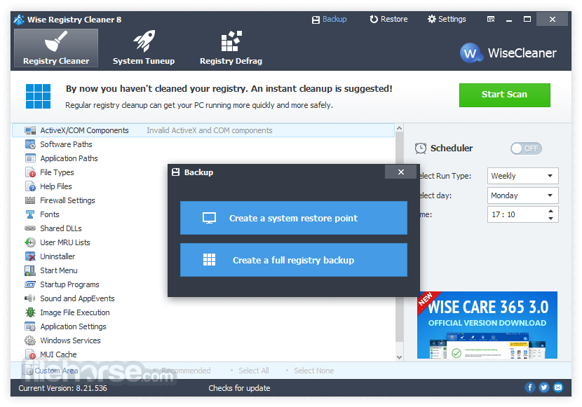 Wise Registry Cleaner 畫面截圖 4