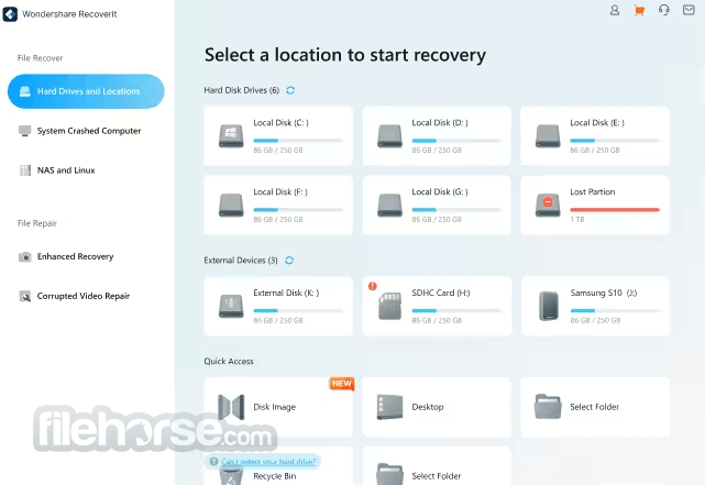 Wondershare Recoverit 畫面截圖 1