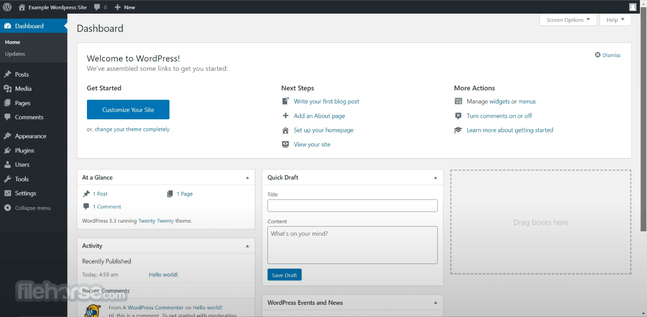 WordPress 畫面截圖 1