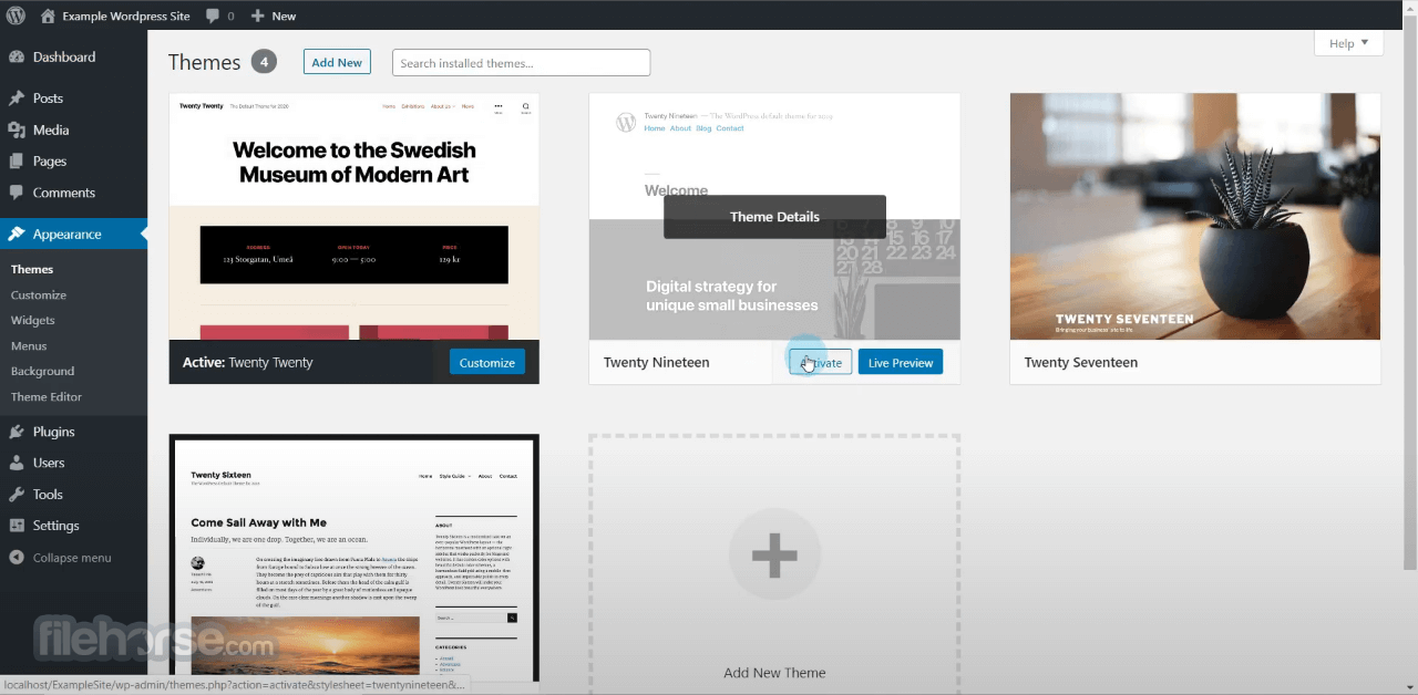 WordPress 畫面截圖 2