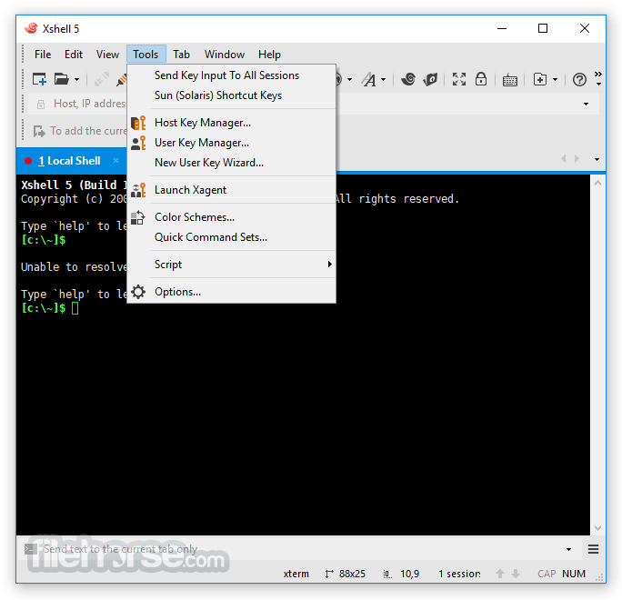 Xshell Free 8.0 Build 畫面截圖 4