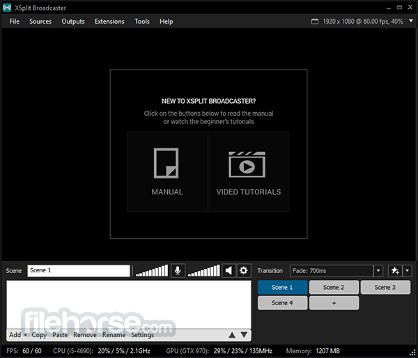 XSplit Broadcaster 畫面截圖 2