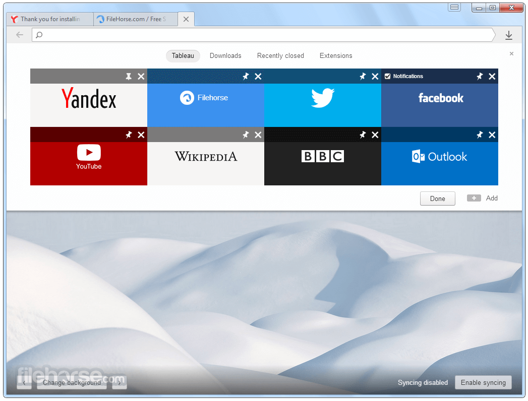 Yandex Browser 畫面截圖 2