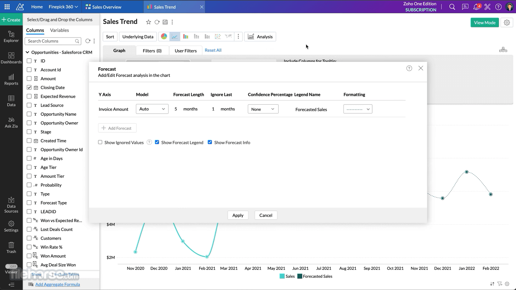 Zoho Analytics 畫面截圖 3